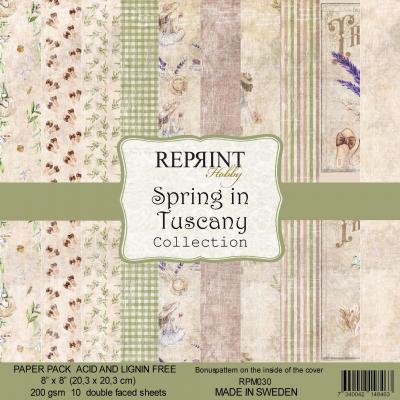 Reprint Spring In Tuscany Designpapier - Paper Pack