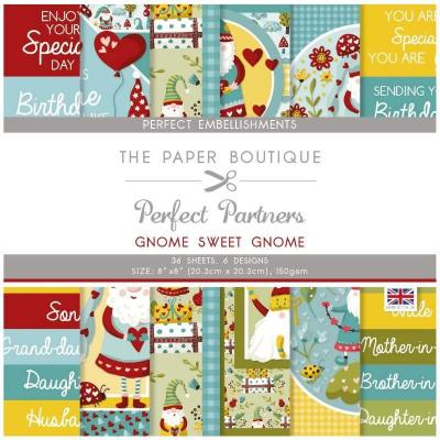 The Paper Boutique Gnome Sweet Gnome Designpapier - Paper Embellishments