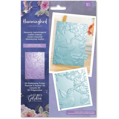 Crafter's Companion Hummingbird Embossing Folder - Heavenly Hummingbird