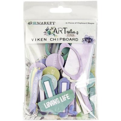 49 and Market ARToptions Viken Die Cuts - Chipboard Set