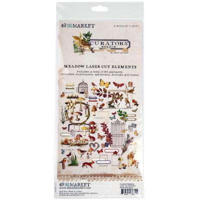 49 and Market Curators Meadow Die Cuts - Laser Cut Outs Elements