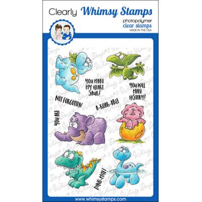 Whimsy Stamps Dustin Pike Clear Stamps - Roar-A-Saur