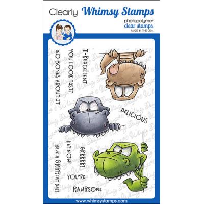 Whimsy Stamps Dustin Pike Clear Stamps - Roarsome Rex