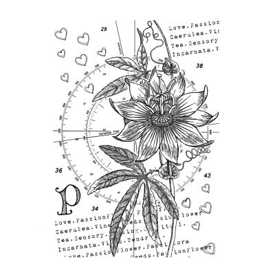 Crafty Individuals Rubber Stamp - P Is For Passion
