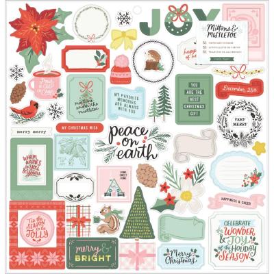 Crate Paper Mittens & Mistletoe Sticker - Icons & Phrase
