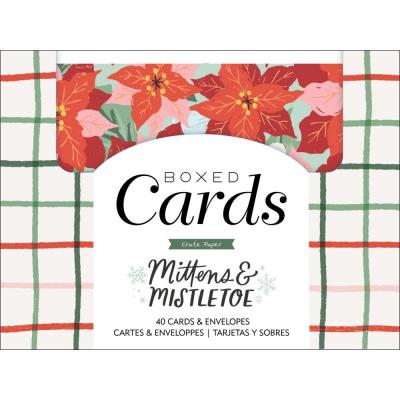 Crate Paper Mittens & Mistletoe Karten- Cards With Envelopes