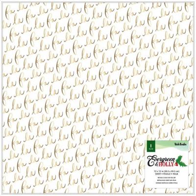 American Crafts Vicki Boutin Evergreen & Holly Spezialpapier - Vellum