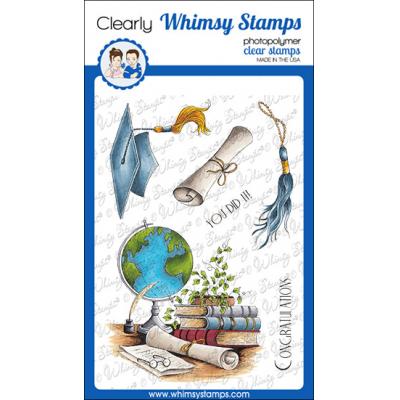 Whimsy Stamps DoveArt Studios Clear Stamps - Graduation