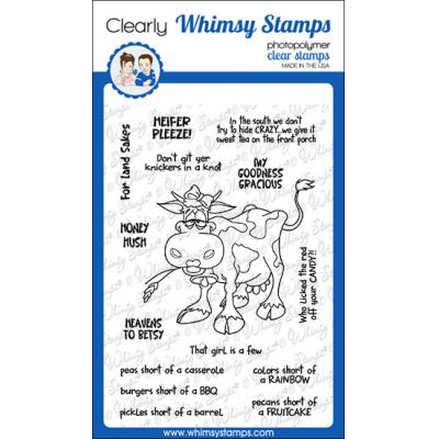 Whimsy Stamps Deb Davis Clear Stamps - Southern Heifer