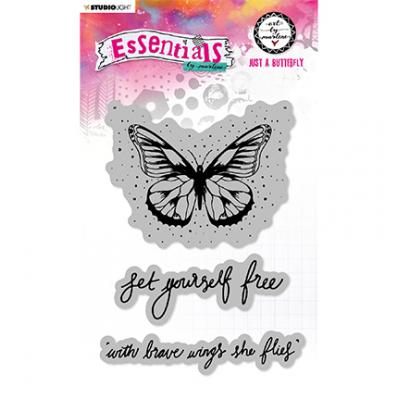 StudioLight Art By Marlene Essentials Nr.129 Cling Stamps - Just A Butterfly