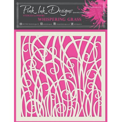 Creative Expressions Pink Ink Designs Stencil - Whispering Grass