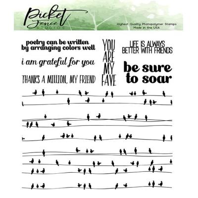 Picket Fence Studios Clear Stamp - Be Sure To Soar