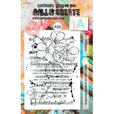 AALL & Create Clear Stamp Nr. 686 - Poetic Lyrics