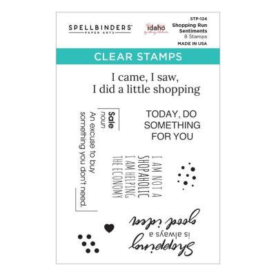 Spellbinders Clear Stamps - Shopping Run Sentiments