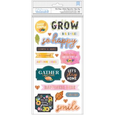 American Crafts Paige Evans Garden Shoppe Sticker - Best Today Phrase