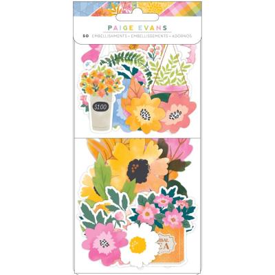 American Crafts Paige Evans Garden Shoppe Die Cuts - Ephemera Floral