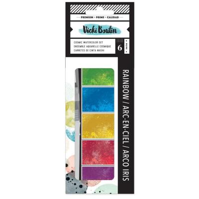 American Crafts Vicki Boutin Print Shop Aquarellfarben - Cosmic Watercolor Rainbow