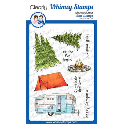 Whimsy Stamps DoveArt Studios Clear Stamps - Gone Camping