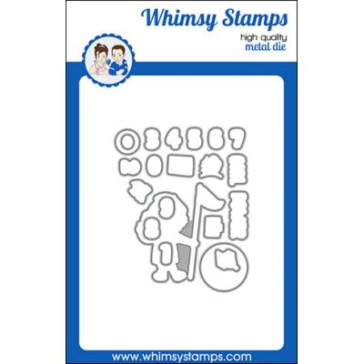 Whimsy Stamps Deb Davis Outlines Die Set - Happy Camper Girl