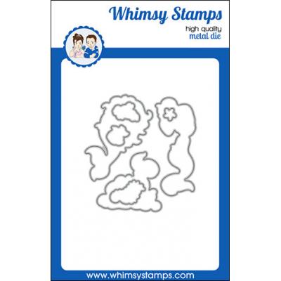 Whimsy Stamps Denise Lynn Outlines Die - Mermaid Moments