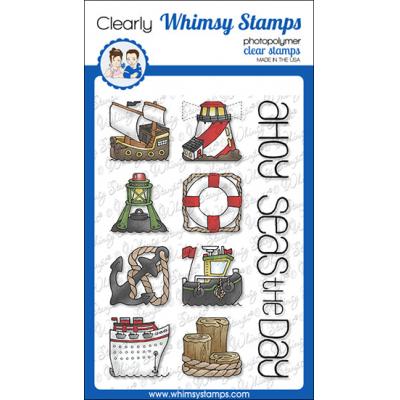 Whimsy Stamps Barbara Sproatmeyer Clear Stamps - Ocean Tiles