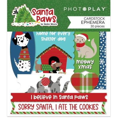 PhotoPlay Santa Paws Sticker Die Cuts - Ephemera