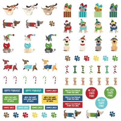 PhotoPlay Santa Paws Sticker Die Cuts - Die-Cut Sheet Dog