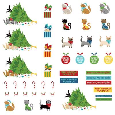 PhotoPlay Santa Paws Sticker Die Cuts - Die-Cut Sheet Cat