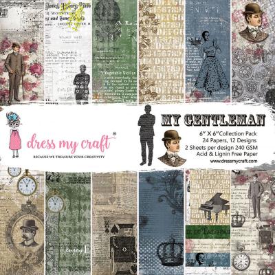 Dress My Craft My Gentleman Designpapiere - Paper Pad