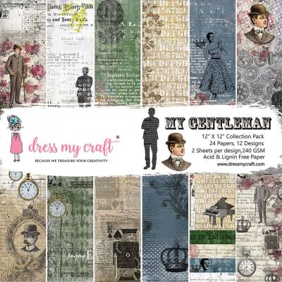 Dress My Craft My Gentleman Designpapiere - Paper Pad