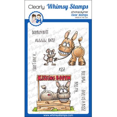 Whimsy Stamps Dustin Pike Clear Stamps - Kiss My Donkey