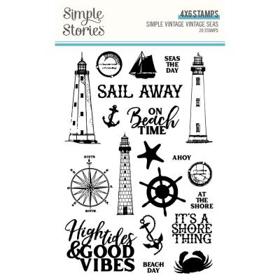 Simple Stories Vintage Seas Clear Stamps - Vintage Seas