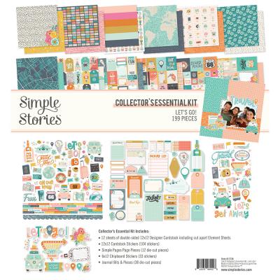 Simple Stories Let's Go! Designpapiere - Collector's Essential Kit