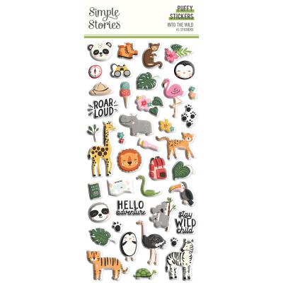 Simple Stories Into The Wild Sticker - Puffy Stickers
