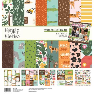 Simple Stories Into The Wild Designpapiere - Collection Kit