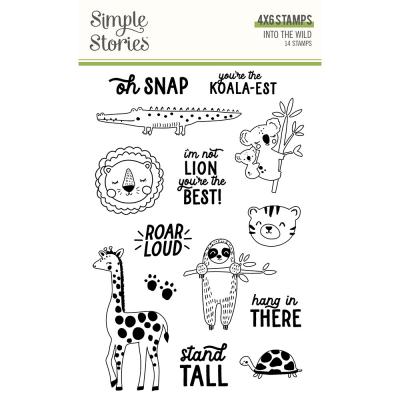 Simple Stories Into The Wild Clear Stamps - Into The Wild