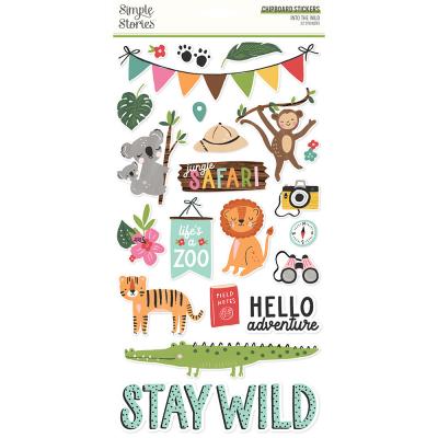 Simple Stories Into The Wild Die Cuts - Chipboard Stickers