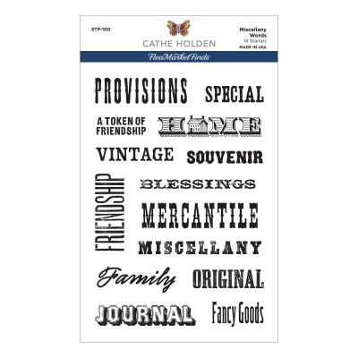 Spellbinders Clear Stamps - Miscellany Words
