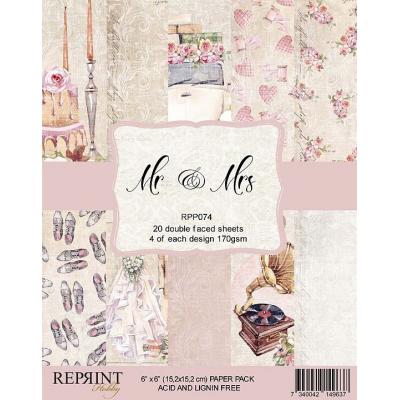 Reprint Mr & Mrs Designpapier - Paper Pack