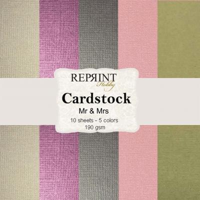 Reprint Cardstock - Mr & Mrs