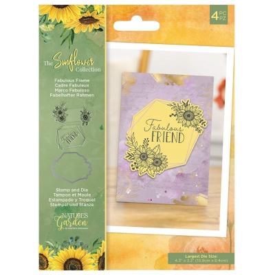 Crafter's Companion The Sunflower Collection Stamp & Die - Fabulous Frame