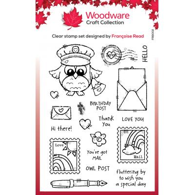 Creative Expressions Woodware Clear Stamps - Owl Post