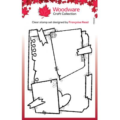 Creative Expressions Woodware Clear Stamp - Layered Scraps