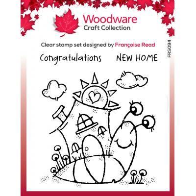 Creative Expressions Woodware Clear Stamps - Happy House Snail