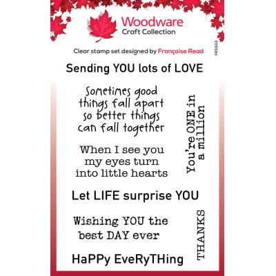 Creative Expressions Woodware Clear Stamps - Happy Everything