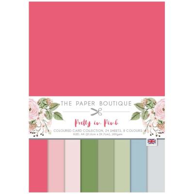 The Paper Boutique Pretty In Pink Cardstock - Coloured Card Collection