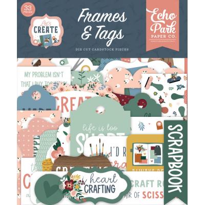 Echo Park Let's Create Die Cuts - Frames & Tags