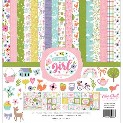 Echo Park All About A Girl Designpapiere - Collection Kit