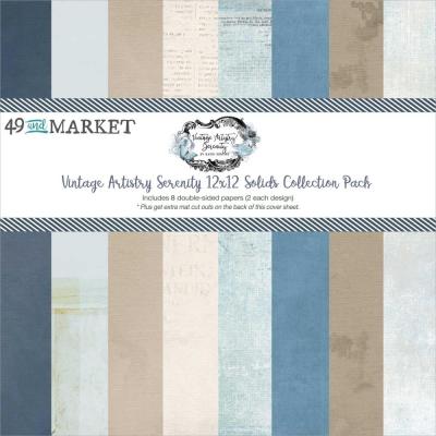 49 and Market Vintage Artistry Serenity Cardstock - Collection Pack Solids