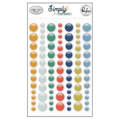 Pinkfresh Studio Simply The Best Embellishments - Enamel Dots